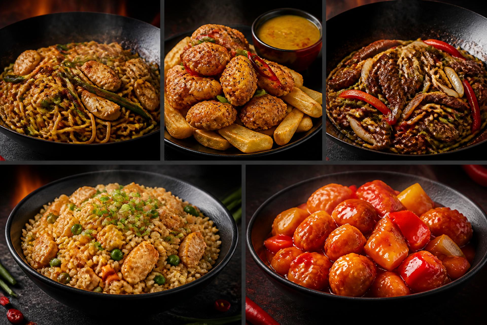 Chicken Chow Mein, photographed close-up with warm wok lighting